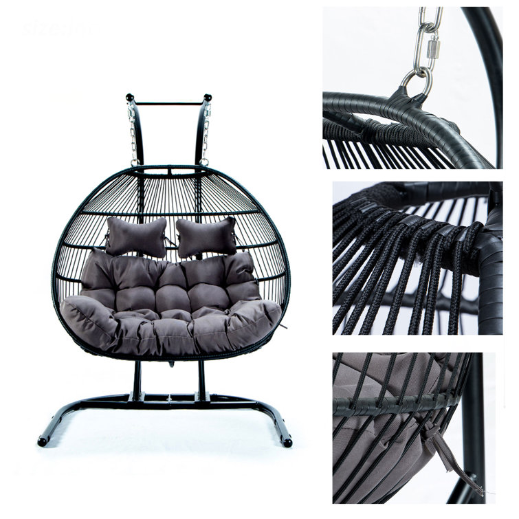 Wayfair double swing chair new arrivals